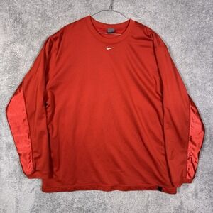 Vintage Nike Center Swoosh Sweatshirt Mens 2XL XXL Silver Tag Jersey Double Knit